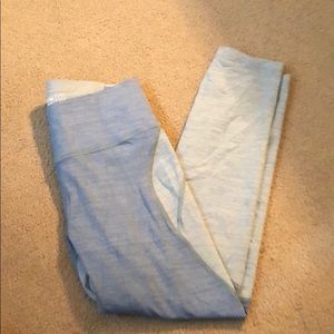 Outdoor Voices 3/4 Two-Tone Tech Sweat Leggings